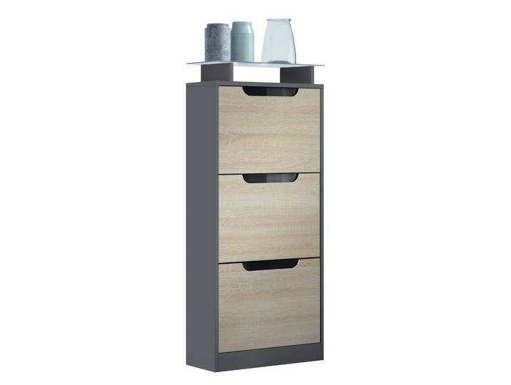 SCHUHSCHRANK Space Eiche sägerau