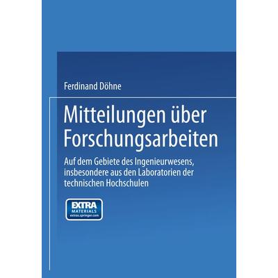 Ueber Druckwechsel und Stöße bei Maschinen mit Kurbeltrieb, Taschenbuch von Ferdinand Döhne,Theodore VonKármán, Springer Berlin, 978-3-662-42284-7
