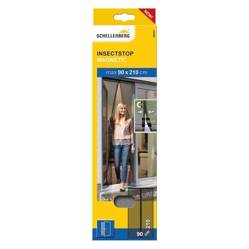 Schellenberg Magnetisches Insektenschutznetz, 90 x 210 cm (90 x 210 cm) (SG 50642)