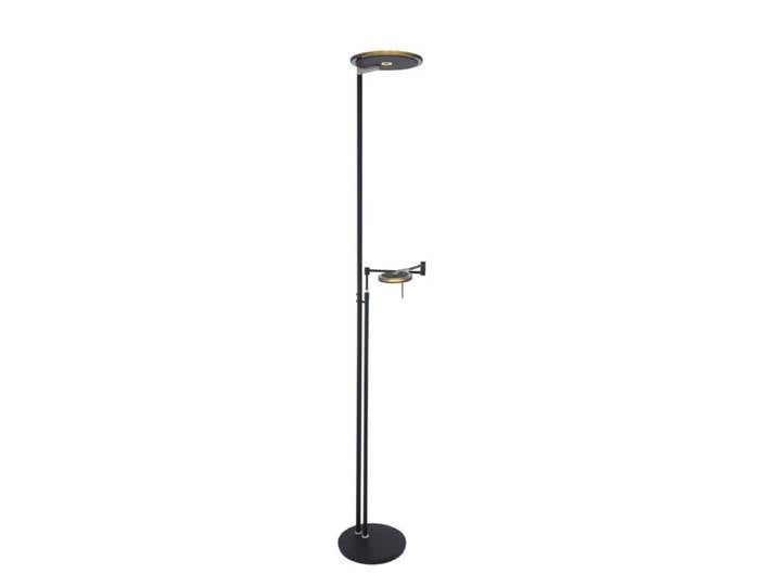 Steinhauer Exclusive Deckenfluter Turound mit Lesearm - Schwarz