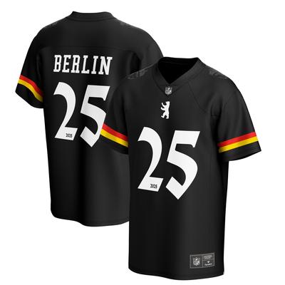 Footballtrikot FANATICS "Fanatics Trikot NFL German Game Berlin", Herren, Gr. S, schwarz, 100% Polyester, Trikots