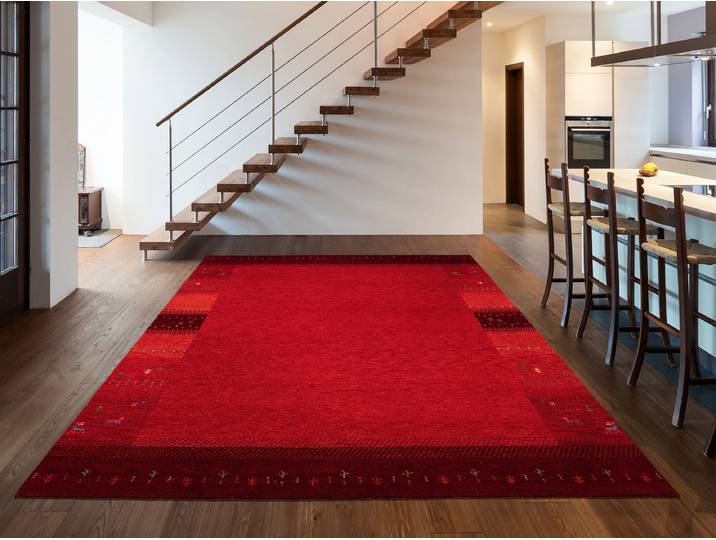 Wollteppich Chandra Moon Rot/Dunkelrot 250 x 350cm Wolle