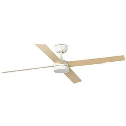 DC Deckenventilator Rudder L-4 Weiß mit LED & Fernbedienung