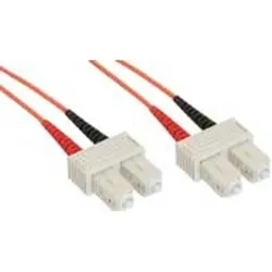 INLINE LWL Duplex Kabel, SC/SC, 50/125üm, OM2, 0,5m
