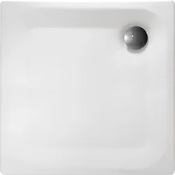 Duschwanne EDURA Quadrat 900x40x900 mm Stahl-Emaille, weiß Roca