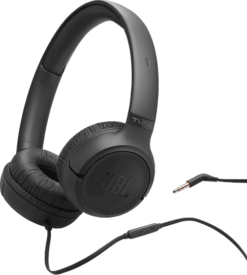 Auriculares - JBL Tune 530, Diadema, Cable, Pure Bass, Plegable, Negro