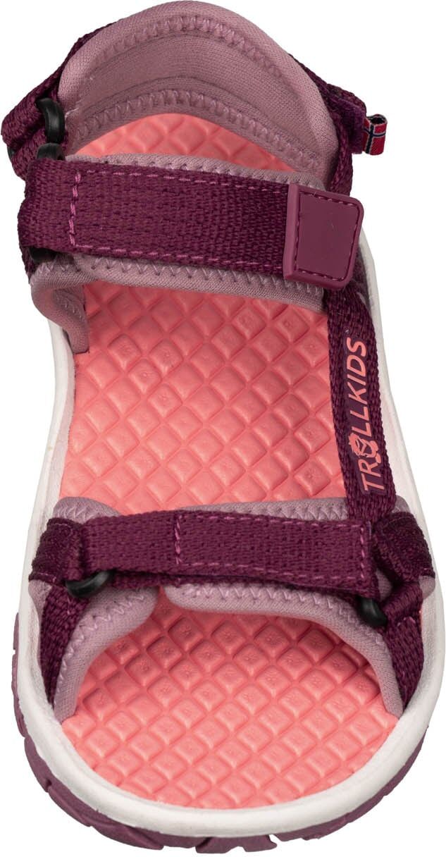 Sandale TROLLKIDS "Kids Oslofjord Sandal", Mädchen, Gr. 29, Synthetik, lila (mulberry, orchid), Schuhe Sandale mulberry, orchid 29, Synthetik