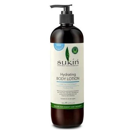 Sukin Nawilżające mleczko do ciała Lime and Coconut 500ml (Körperlotion, 500 ml) (SUK04339)