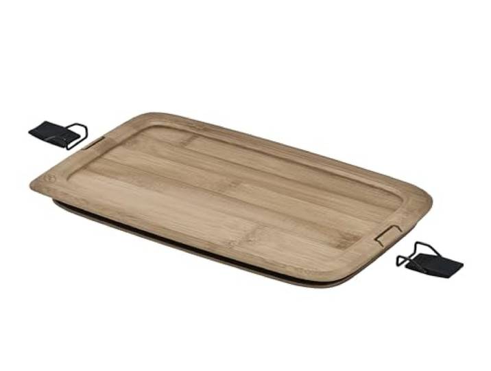 RÖSLE Brotzeitdeckel FLEXX 2GO 1,5 L Bambus mit Clips