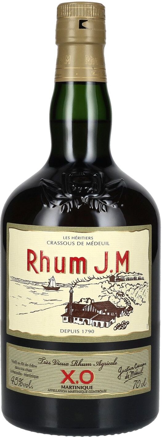 Rhum J.M Très Vieux Rhum Agricole X.O 45% Vol. 0,7l