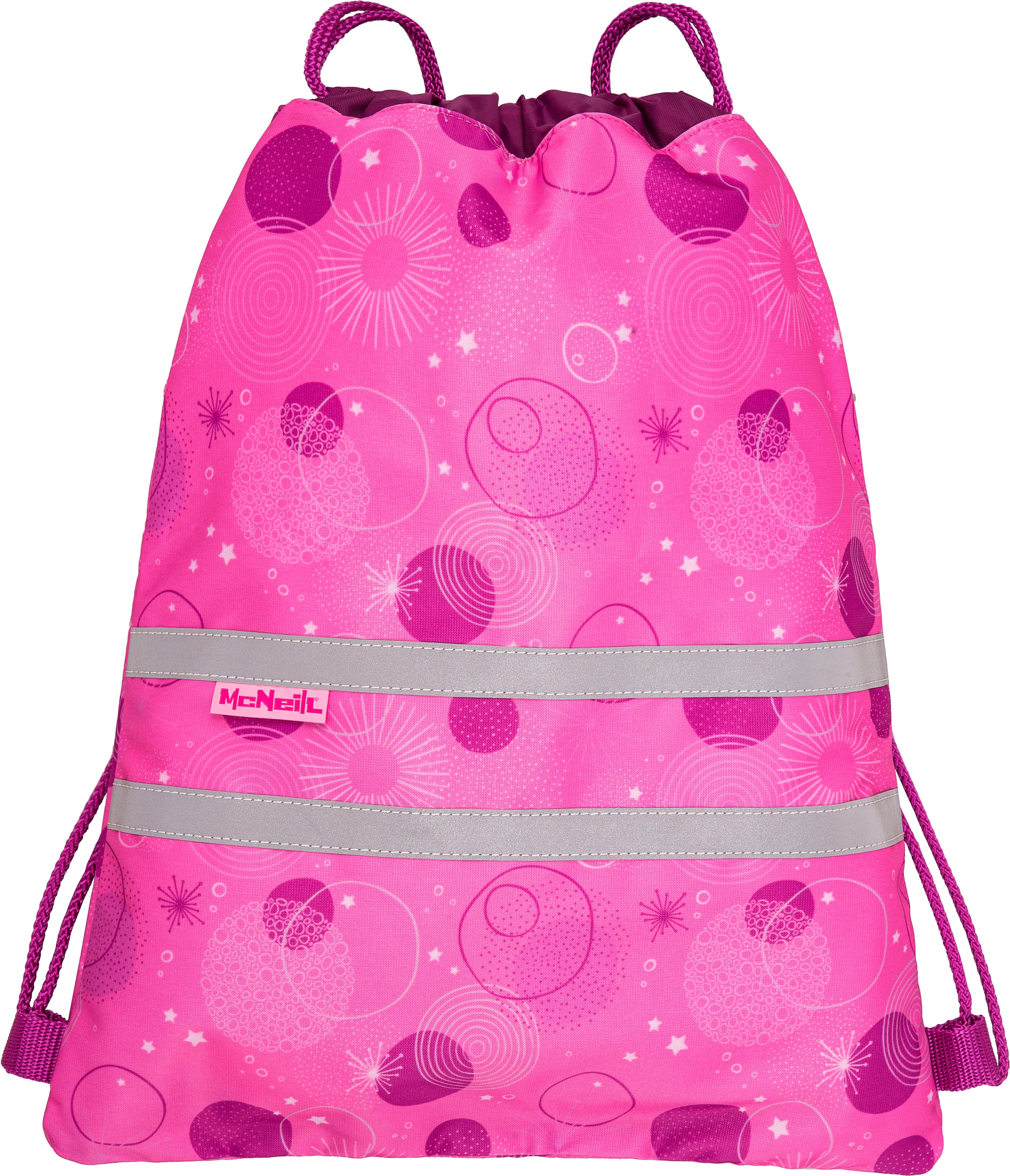 Turnbeutel MCNEILL "Sportschuhbeutel Pinky", Kinder, Gr. B/H/T: 31cm x 41cm, pink (pinky), Polyester, Taschen Turnbeutel
