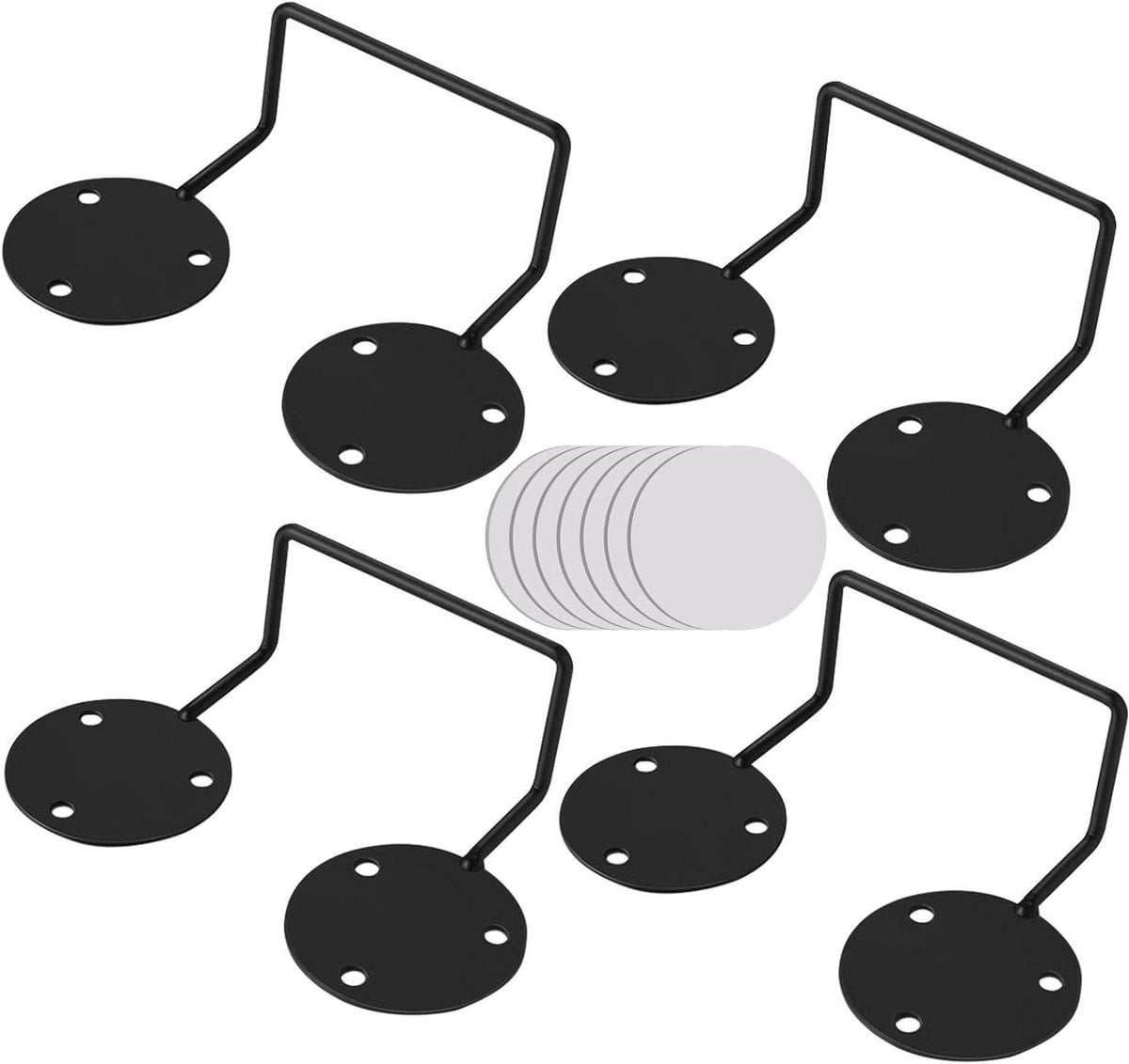 Set van 4 Matras Stoppers - Matrasfixer Beugels om matras glijden te voorkomen - Meerkleurig