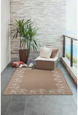 Lush Decor Carmel Marching Elephants Indoor/Outdoor Area Rug