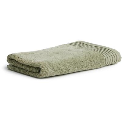 Badetuch MÖVE "Loft", grün (moos), B:80cm L:150cm, Walkfrottier, Baumwolle, Handtücher, Badetuch, mit breiter Bordüre