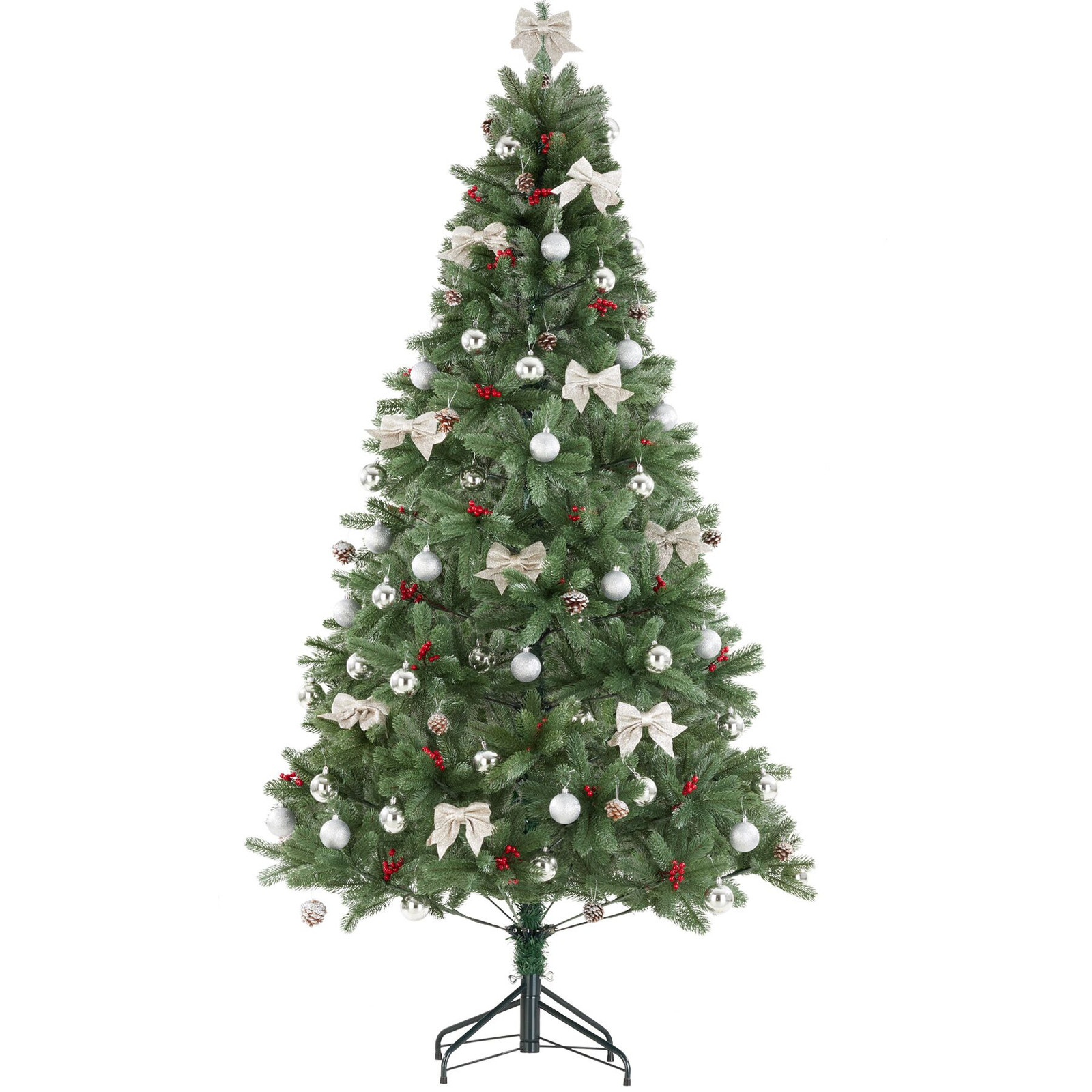 TecTake Kunstkerstboom Dancer met spuitgietnaalden - 230 cm
