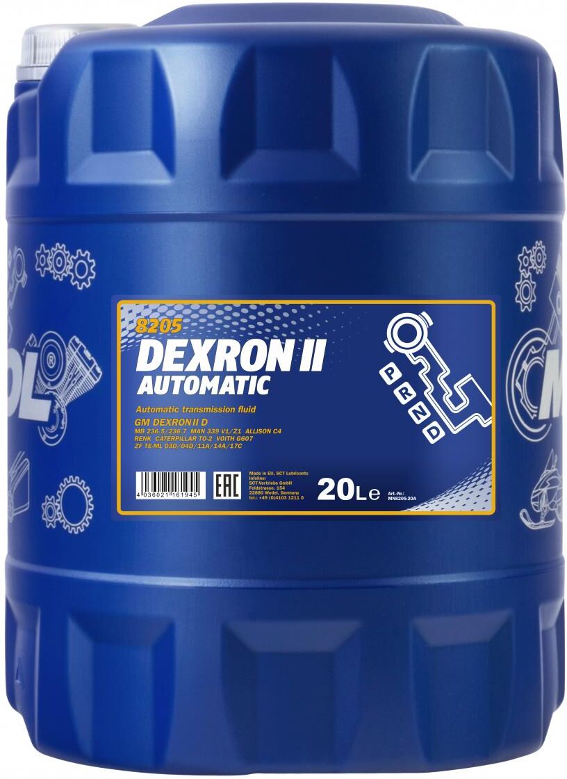 Sct - Mannol Getriebeöl Mannol Automatic Atf Dexron Ii [20l] Mn8205-20 20l