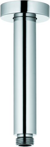 KLUDI Deckenanschluss A-QA chrom, DN 15, 150mm, für Tellerkopfbrause