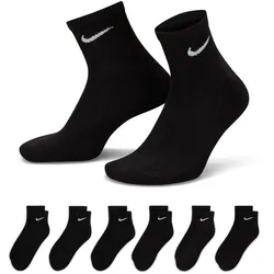 6er Pack NIKE Everyday Cushioned Ankle Trainingssocken black/white 34-38