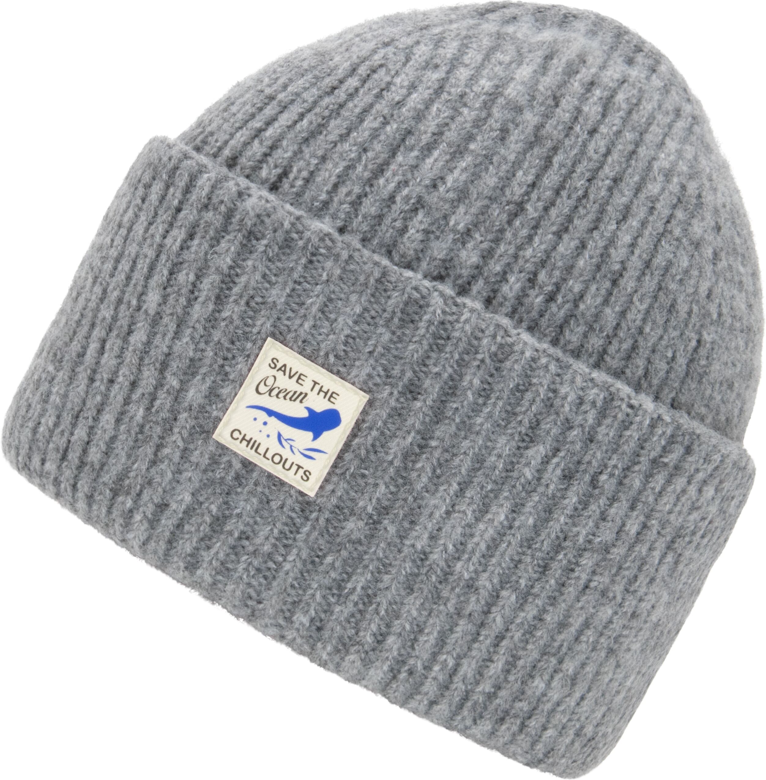Beanie CHILLOUTS "Terra Hat", Damen, grau, Strick, Obermaterial: 65% Polyacryl, 13% Polyamid, 13% Polyester, 6% Wolle, 3% Elasthan, Mützen Beanie, Urban-casual Beanie
