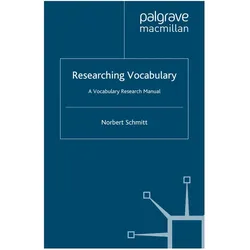 Researching Vocabulary, Fachbücher von N. Schmitt