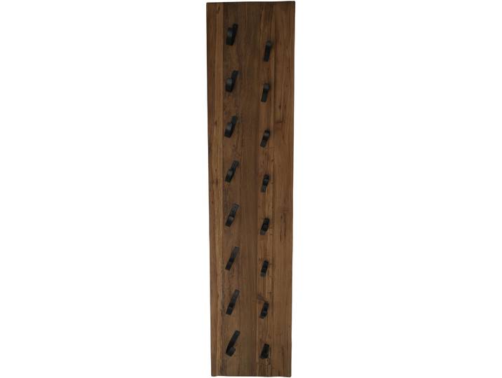 Weinregal Livio natur Teak, Metall B 33 H 148 cm