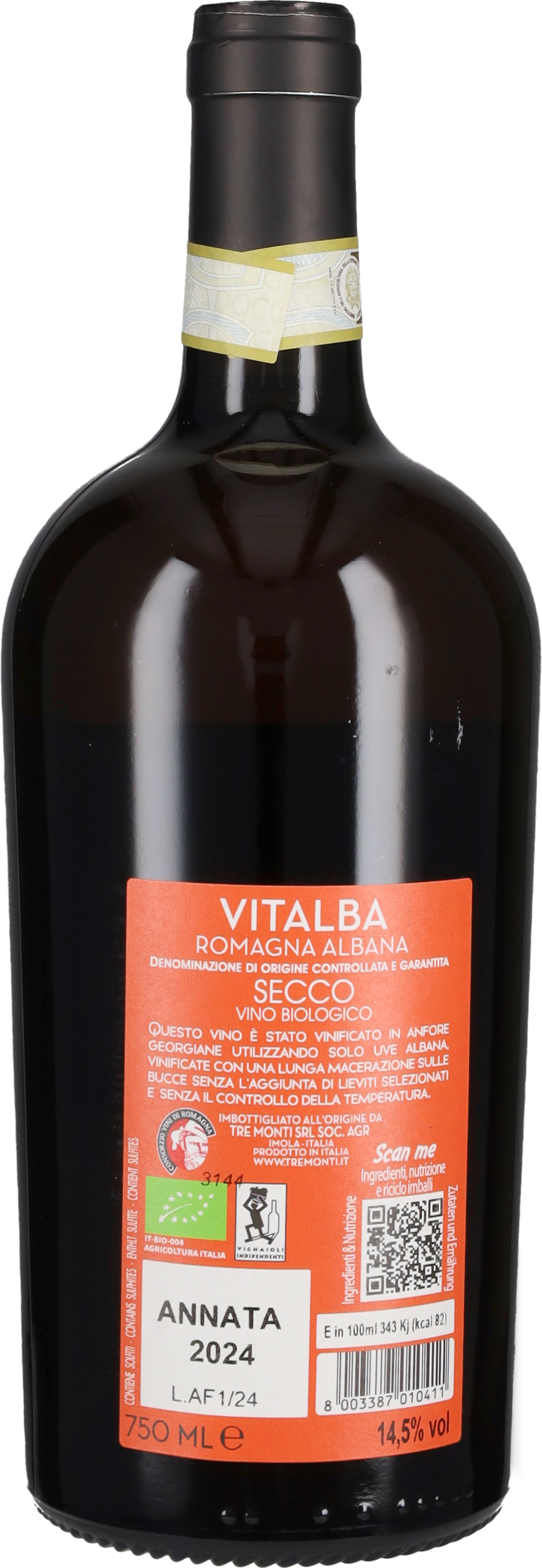 Tre Monti Albana Secco in Anfora 'Vitalba' 2025