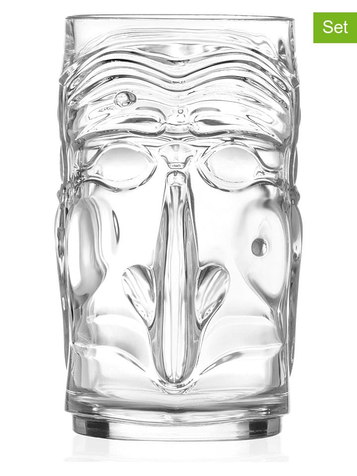RCR cristalleria 4er-Set: Cocktailgläser "Tiki Pulcinella" - 450 ml - onesize