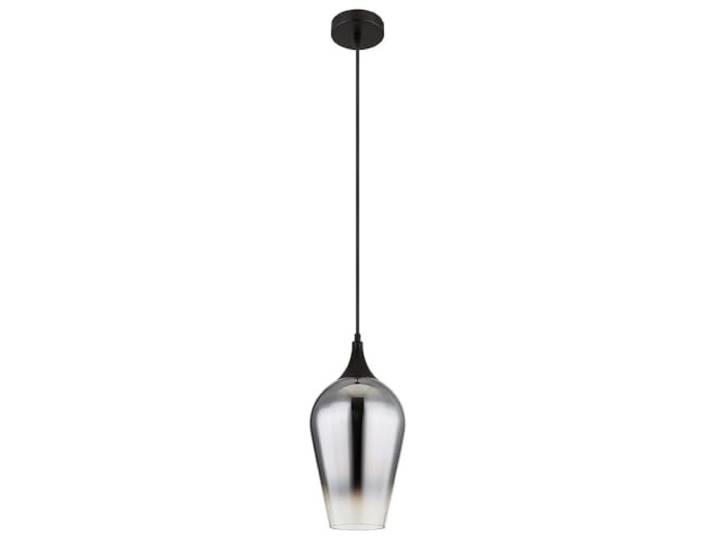 GLOBO Pendelleuchte Metall Schwarz Rauchglas Lampenschirm, Ø 18cm