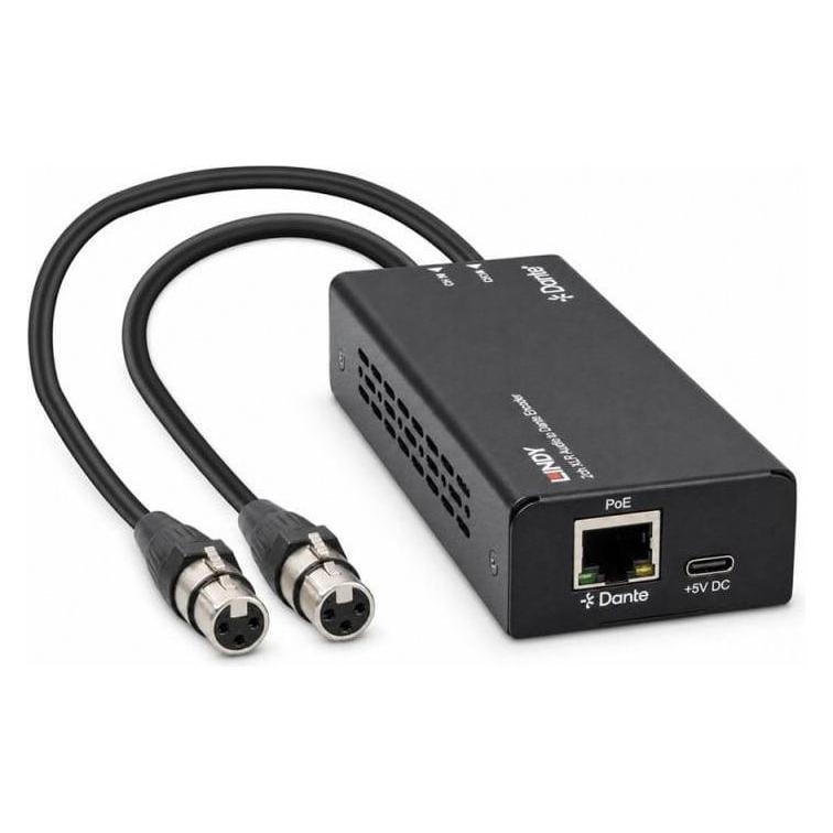 Lindy 2 Channel Xlr Audio Dante Encod (Digital -> Analog) (70618)