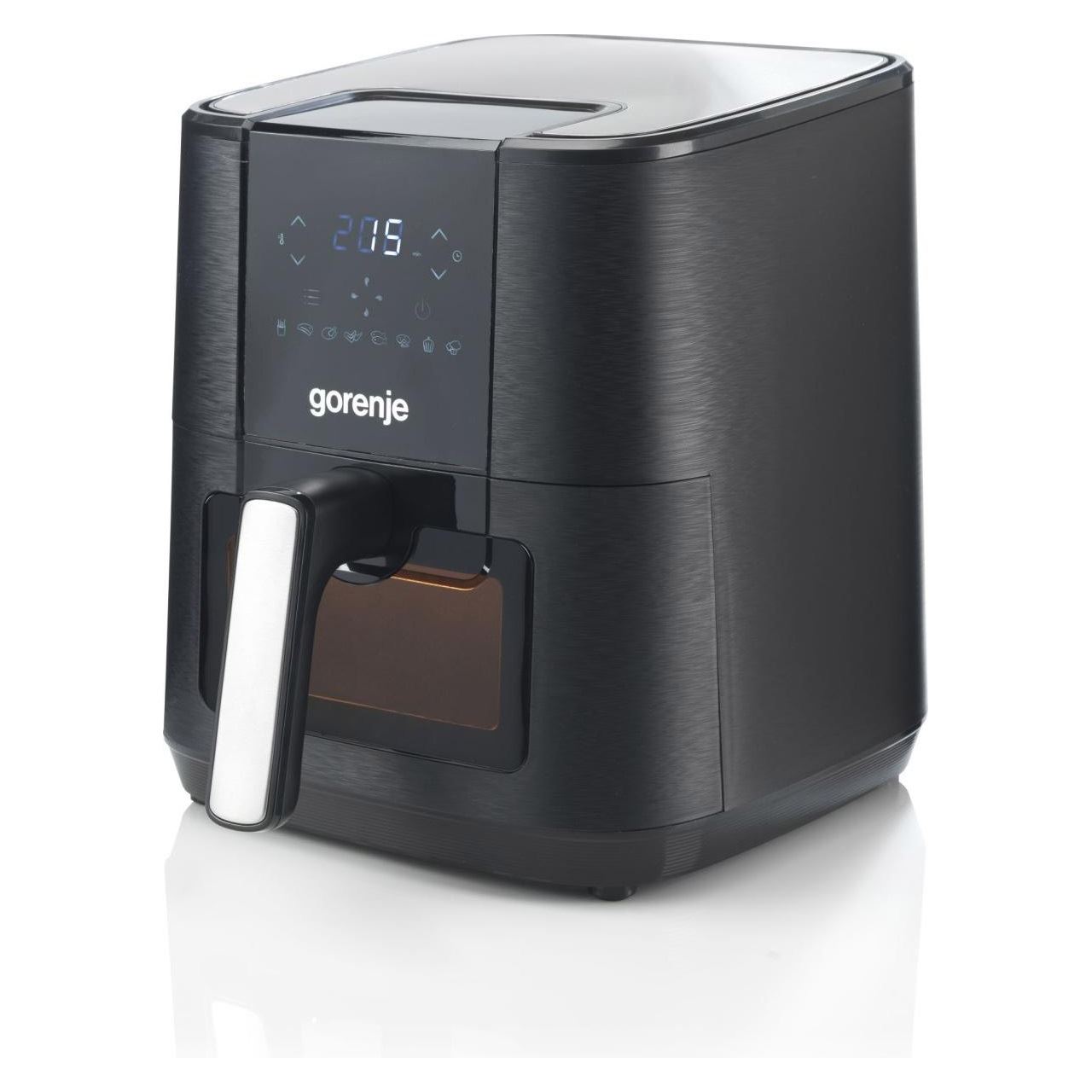 Gorenje Heißluftfritteuse AF1350DWB (schwarz, 1.350 Watt, Korb 5,4 Liter, mit Sichtfenster)