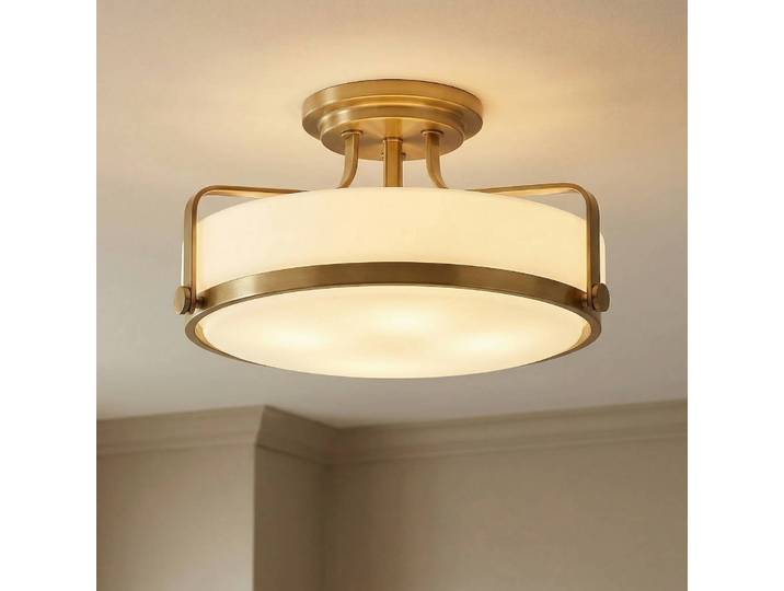 HINKLEY Deckenlampe Harper, dimmbar, bronze / altmessing, für Wohn- / Esszimmer, Metall, Deckenlampe