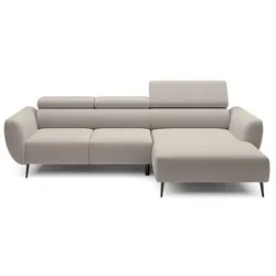 Ecksofa Alisson Stoff Beige