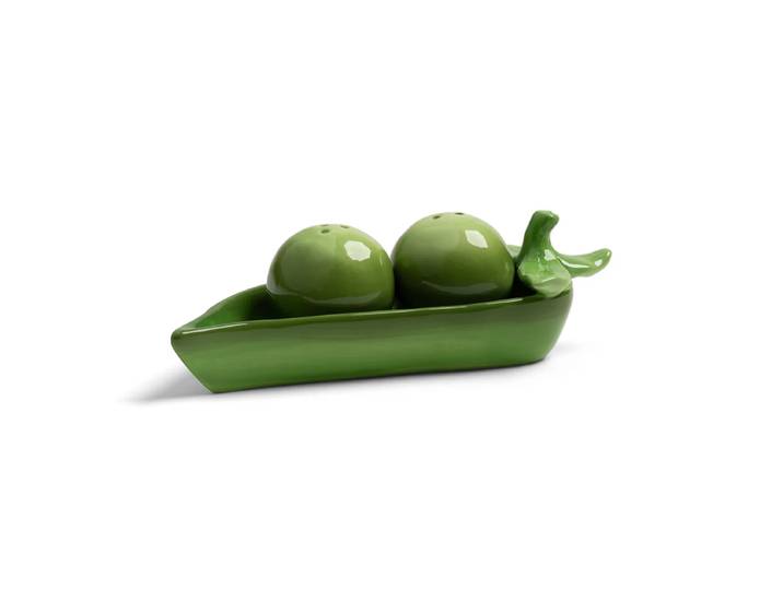 &klevering - Salz- und Pfefferstreuer, Pea, grün