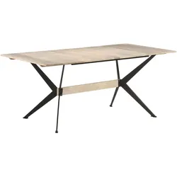 vidaXL Esstisch 180x90x76 cm Massivholz Mango