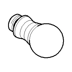 Dornbracht Einzelelement für Kreuzgriff platin 092036004-08 28 mm Platin
