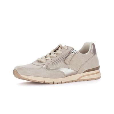 Sneaker GABOR "Sneaker low", Damen, Gr. 37,5, beige, Schuhe Sneaker