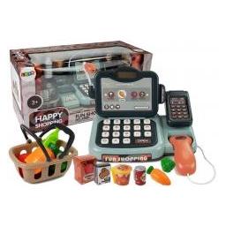 Lean Toys Lean Cars Kasos aparato parduotuvės komplektas su mikrofono garso terminalu (37441654)