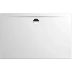 Kaldewei SUPERPLAN ZERO Duschfläche, alpinweiß matt, Invisible Grip, 800x900x20 mm, erhöhte Einbauhöhe, seitlicher mittiger Ablauf