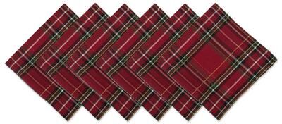 DII Cream Metallic Plaid Napkin (Set of 6)