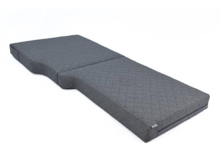 FORTISLINE Fahrerhaus-Matratze VISCO für Crafter, Sprinter, Ducato, Master u. a. - 8 cm Auto Klappmatratze Campingmatratze Busbett mit Memory Foam, handgefertigt in der EU