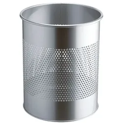 Durable Stahl-Papierkorb 15 L silber, 26x31.5 cm
