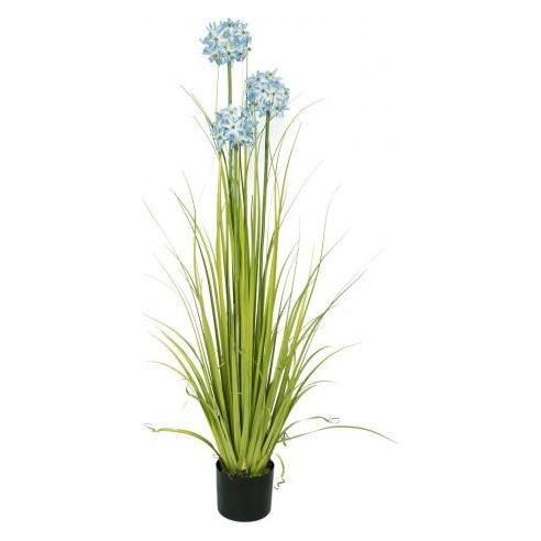Europalms Alliumgras, Kunstpflanze, blau, 120 cm (120 cm) (82600168)