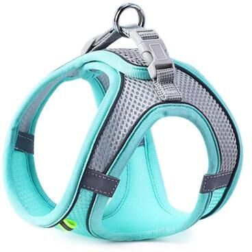 Inspire Essentials PawSafe Reflective Dog Harness And Leash Set blue m
