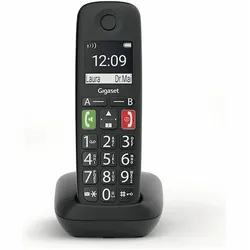 Gigaset E290 (CH-Version), Telefon, Schwarz