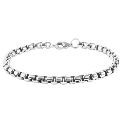 Armband ADELIA´S "Armband aus Edelstahl 21 cm", silber, Armbänder, Damen, 21cm, Edelstahl, Armband, Schöne Geschenkidee zum Geburtstag