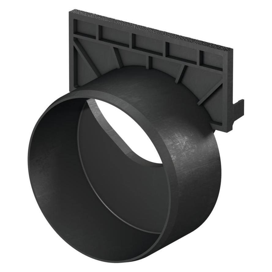 ACO Rear wall for outdoor gutter Hexaline with pipe connection (319289)