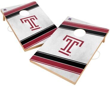 Skip's Garage Temple University Owls Regulation 2x4 Cornhole Set