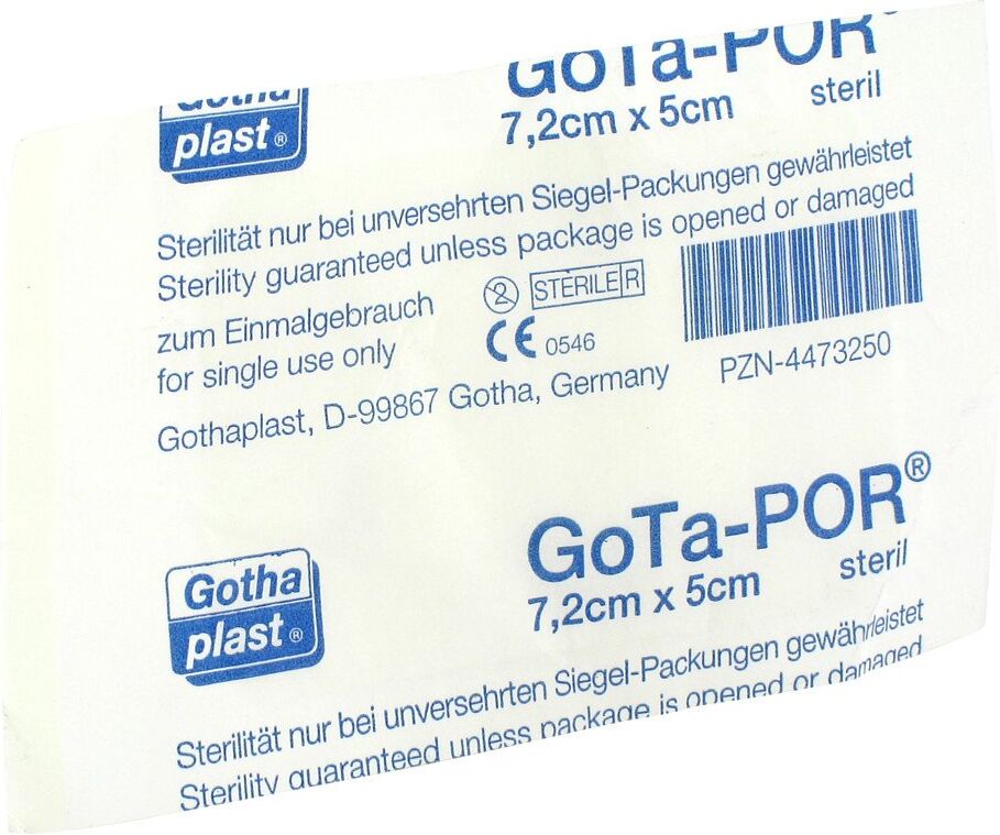Gota-por Wundpflaster 5x7,2 cm steril 1stk
