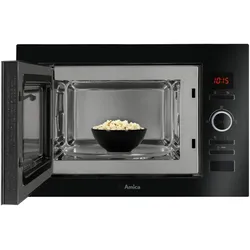 Amica Mikrowelle AMMB25E3GB, Mikrowelle, Schwarz