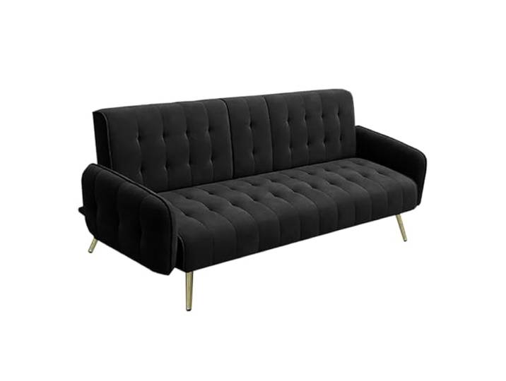 HTI living Schlafsofa Velvet Eris Sofa Zweisitzer mit klappbarer Mittelarmlehne